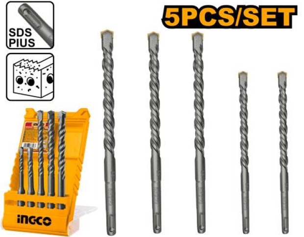 Bộ 5 mũi khoan bê tông đuôi gài AKD2052