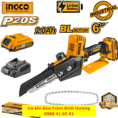 INGCO23_Máy cưa xích mini dùng pin CGSLI2068
