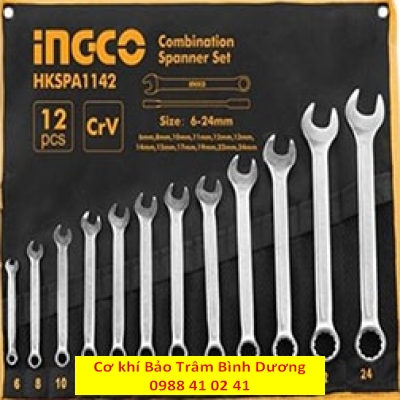 Bộ 12 cờ lê vòng miệng size 6mm - 24mm HKSPA1142