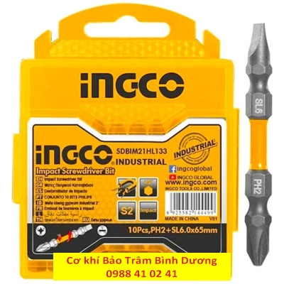 Bộ mũi bắt vít 2 đầu bake và dẹp 10 chi tiết SDBIM21HL133