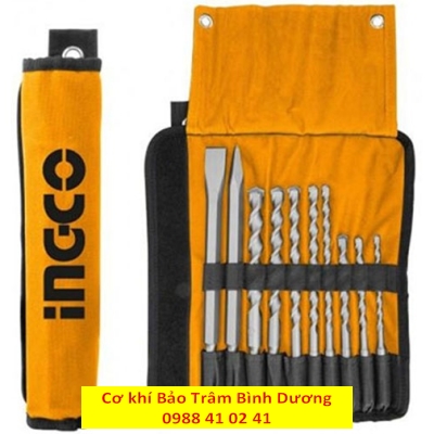 Bộ 10 mũi khoan búa và mũi đục AKD2101