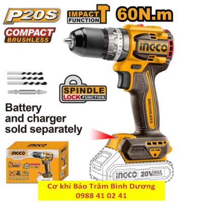 INGCO24_Máy khoan pin 3 chức năng CIDLI20602