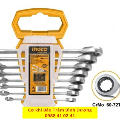 HKSPAR1082-Bộ 8 cờ lê  miệng vòng hai chiều (8- 19mm) (sale online)