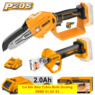 INGCO23_Combo máy cưa cắt tỉa và máy cắt cành dùng pin COSLI23065
