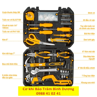 Hộp đồ nghề INGCO 120 chi tiết HKTHP21201