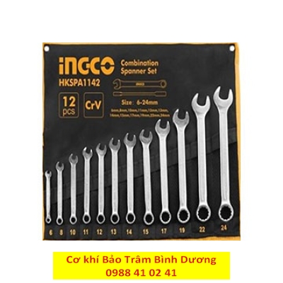 Bộ 12 cờ lê vòng miệng size 6mm - 24mm HKSPA1142