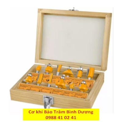 Bộ 12 mũi phay gỗ 6mm AKRT1201