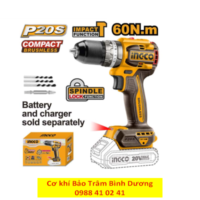 INGCO24_Máy khoan pin 3 chức năng CIDLI20602