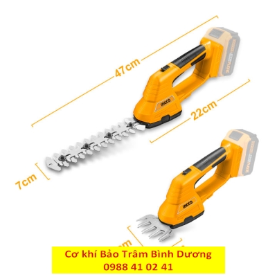 INGCO22_Máy tỉa cành-cỏ làm vườn dùng Pin 20v CSTLI2001