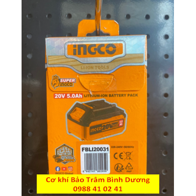 INGCO24_Bộ pin Lithium-Ion 5.0Ah FBLI20031