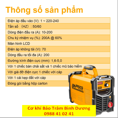 INGCO_Máy hàn điện tử ING-MMA2006