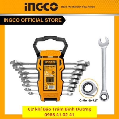 HKSPA1088-Bộ 8 cờ lê vòng miệng (6-19mm) (sale online)