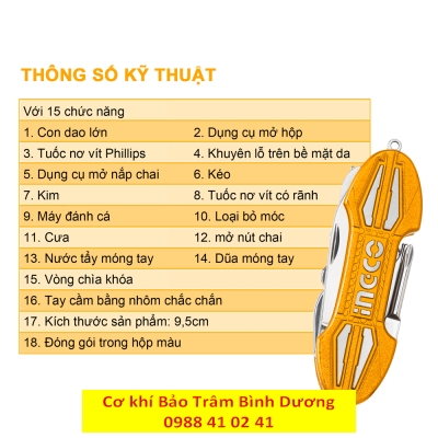 Bộ dụng cụ 15 lưỡi dao cắt đa năng HMFK8158