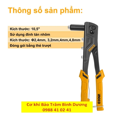 Kềm rút rivet HRS108