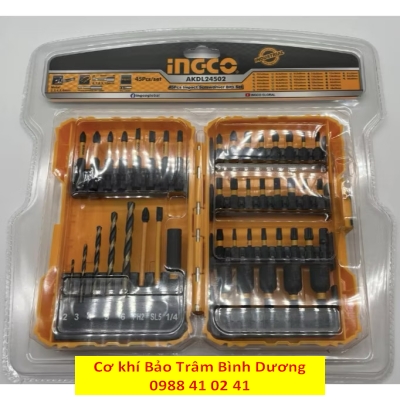 Bộ 45 mũi khoan và vặn vít INGCO AKDL24502 ( Sale online)