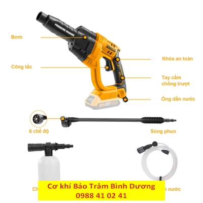 Máy rửa xe dùng pin CPWLI2008