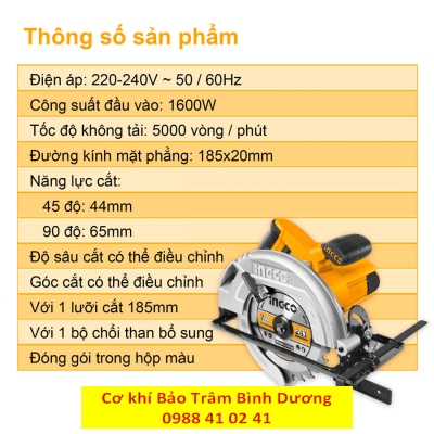 Máy cưa đĩa tròn CS18568