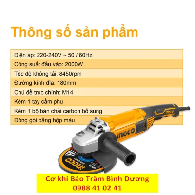 Máy mài góc AG200018