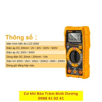 Đồng hồ đo điện vạn năng DM2002