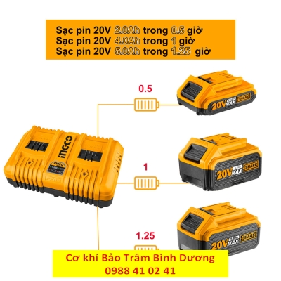Đế sạc pin đôi FCLI2024