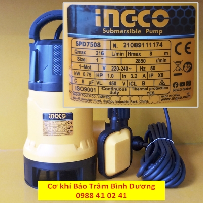 INGCO22_Máy bơm chìm nước thải SPD7508