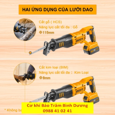 Thân máy cưa kiếm dùng pin  CRSLI1151 20V