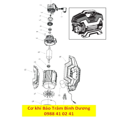 Máy xịt rửa HPWR13018