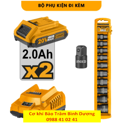 INGCO23_Combo máy siết buloong COSLI23066
