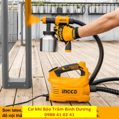 Máy phun sơn bình chứa thép 500W INGCO SPG5008-2