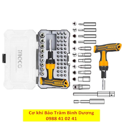 BỘ TUA VÍT TAY CẦM CHỮ T 47 CHI TIẾT INGCO - HÀNG CHÍNH HÃNG - HKSDB0478