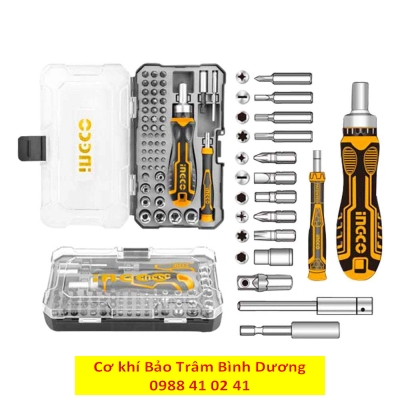 BỘ TUA VÍT TAY CẦM CHỮ T 47 CHI TIẾT INGCO - HÀNG CHÍNH HÃNG - HKSDB0478
