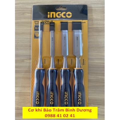Bộ 4 đục gỗ cầm tay đầu dẹp HKTWC0401