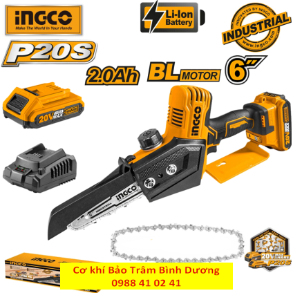 INGCO23_Máy cưa xích mini dùng pin CGSLI2068