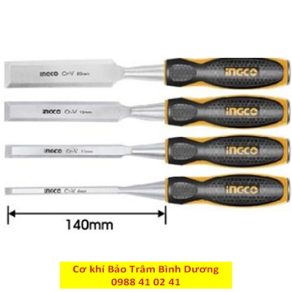 Bộ 4 đục gỗ cầm tay đầu dẹp HKTWC0401