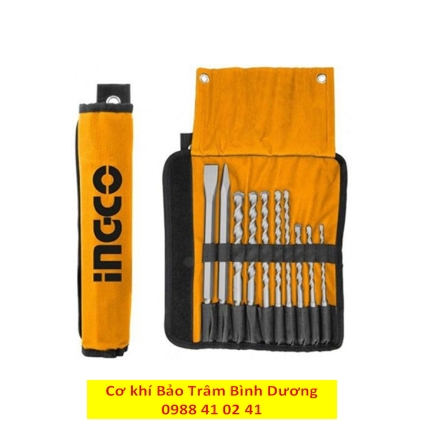 Bộ 10 mũi khoan búa và mũi đục AKD2101