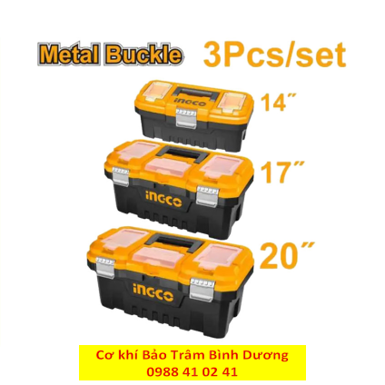 Bộ 3 hộp đựng công cụ INGCO PBXK0302
