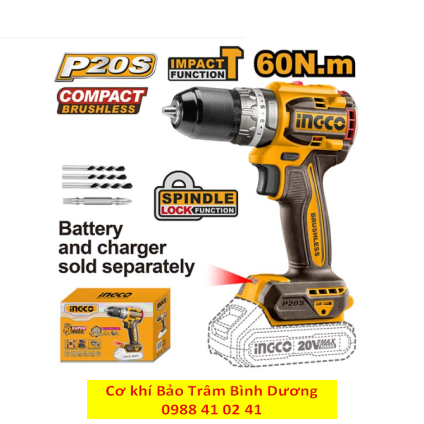 INGCO24_Máy khoan búa dùng pin CIDLI206021