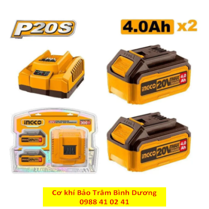 INGCO24_Combo 2 pin 1 sạc FBCPK1424